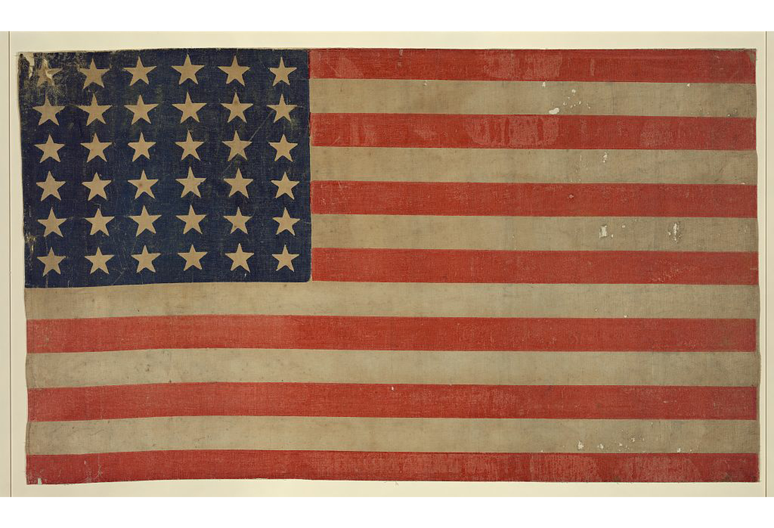 Americana | Civil War | July 4th 1865 36-Star Flag Ceramic Mug